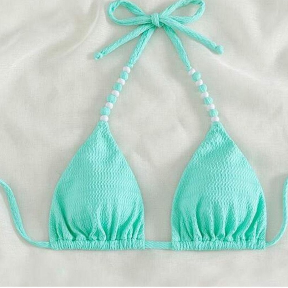 SHEIN Mint Green Bikini Top
